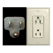 A Type B plug, photographed