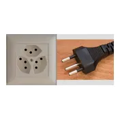 A Type J plug, photographed